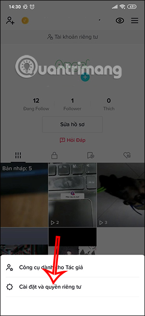Instructions for checking shopping cart on TikTok Shop Picture 3