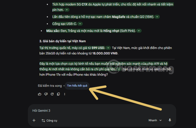 Instructions for checking Gemini's answers Picture 3