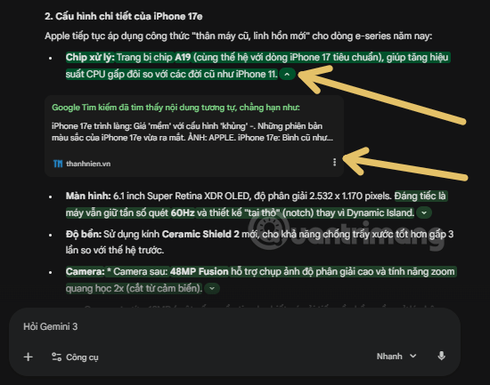 Instructions for checking Gemini's answers Picture 4