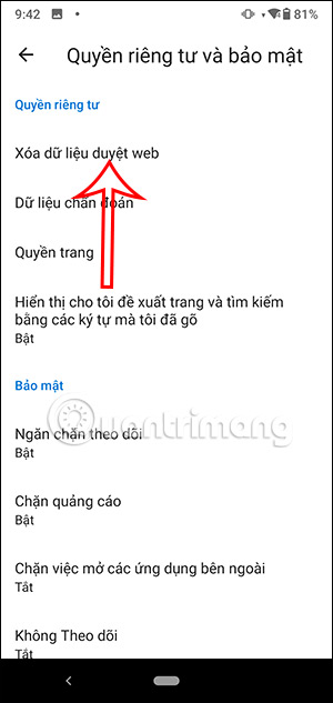 Instructions for clearing Microsoft Edge browser cache Picture 14
