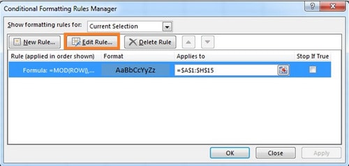 Instructions for coloring alternating rows and columns in Excel Picture 12