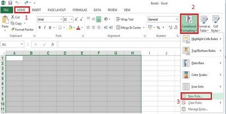 Instructions for coloring alternating rows and columns in Excel Picture 8
