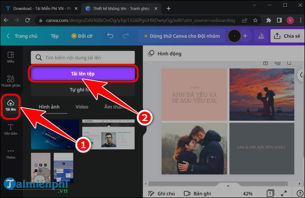 Instructions for combining couple photos online, free online Picture 4