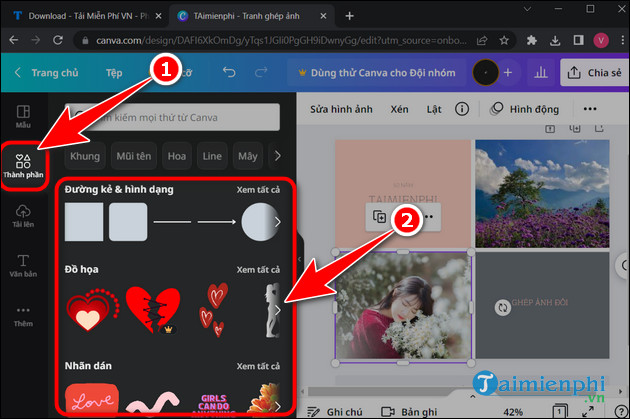 Instructions for combining couple photos online, free online Picture 7