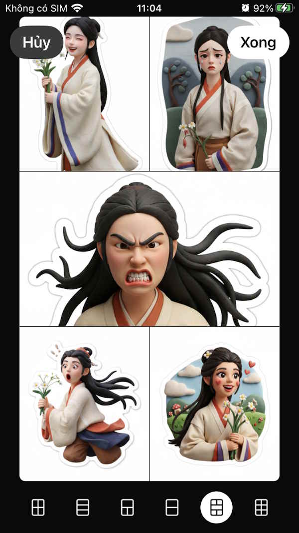 Instructions for combining photos to post on WhatsApp status Picture 6