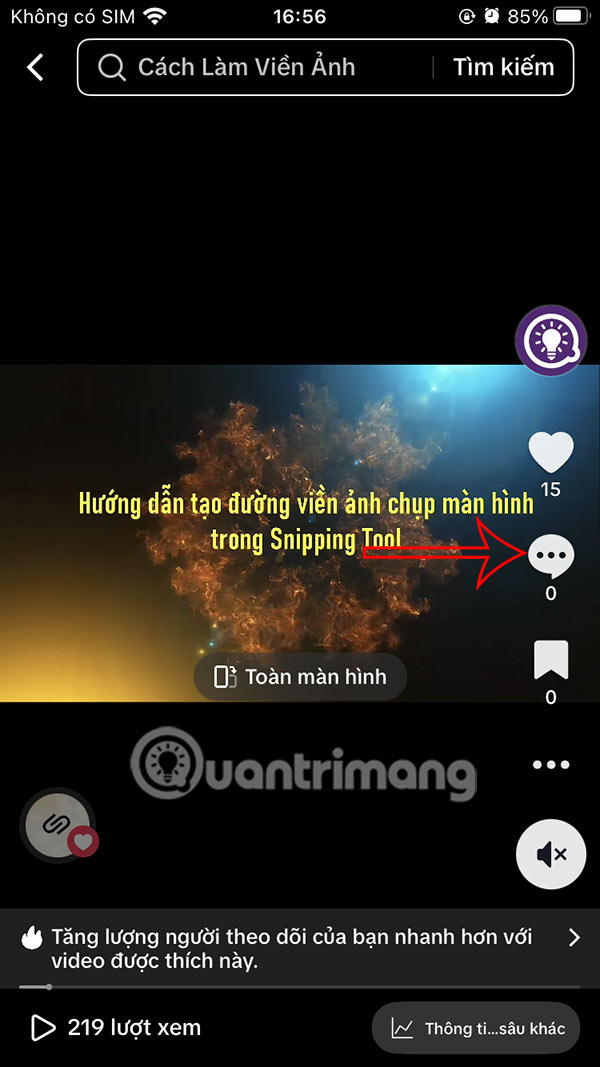 Instructions for commenting with photos on TikTok Picture 1
