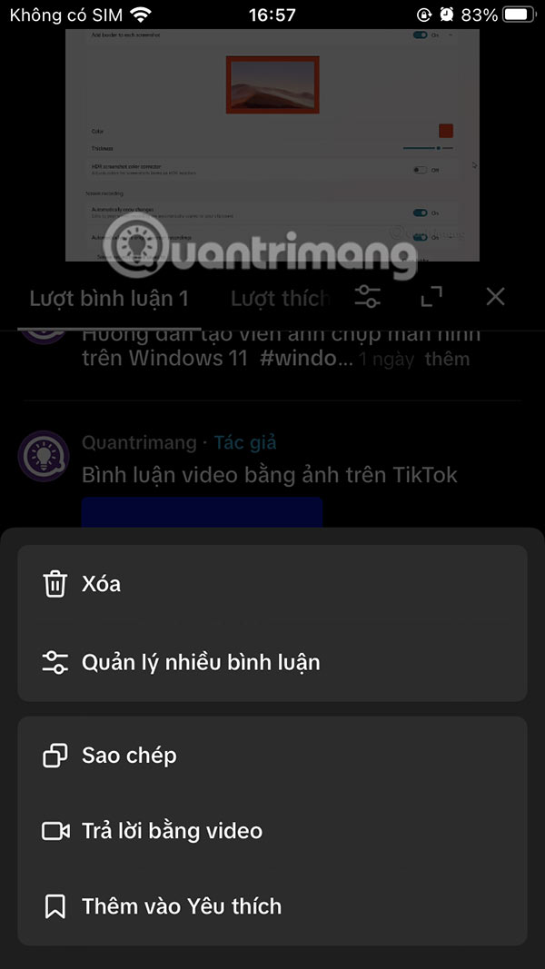 Instructions for commenting with photos on TikTok Picture 6