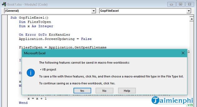 Instructions for connecting and merging multiple Excel files into 1 file easily Picture 5
