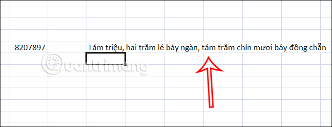 Instructions for converting numbers to words in Excel Picture 15