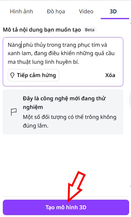 Guide to creating 3D designs using AI in Canva Picture 3