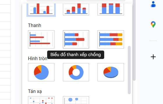 How to create a Google Sheets stacked bar chart Picture 4