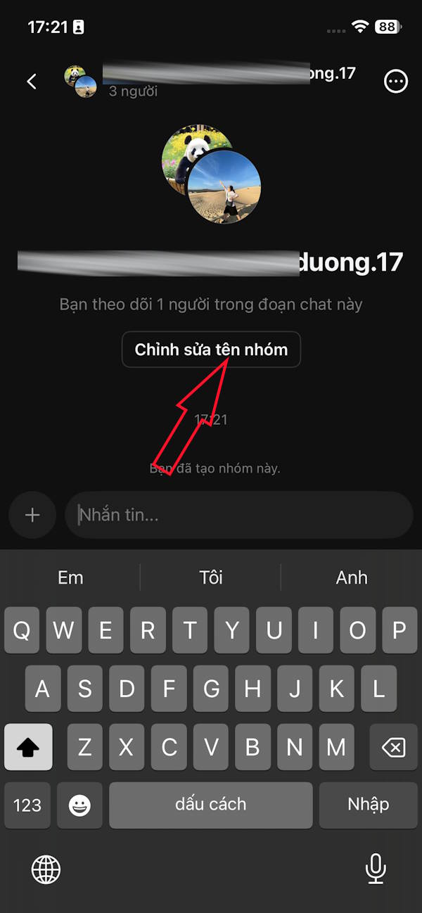 Instructions for creating a chat group on Threads Picture 6