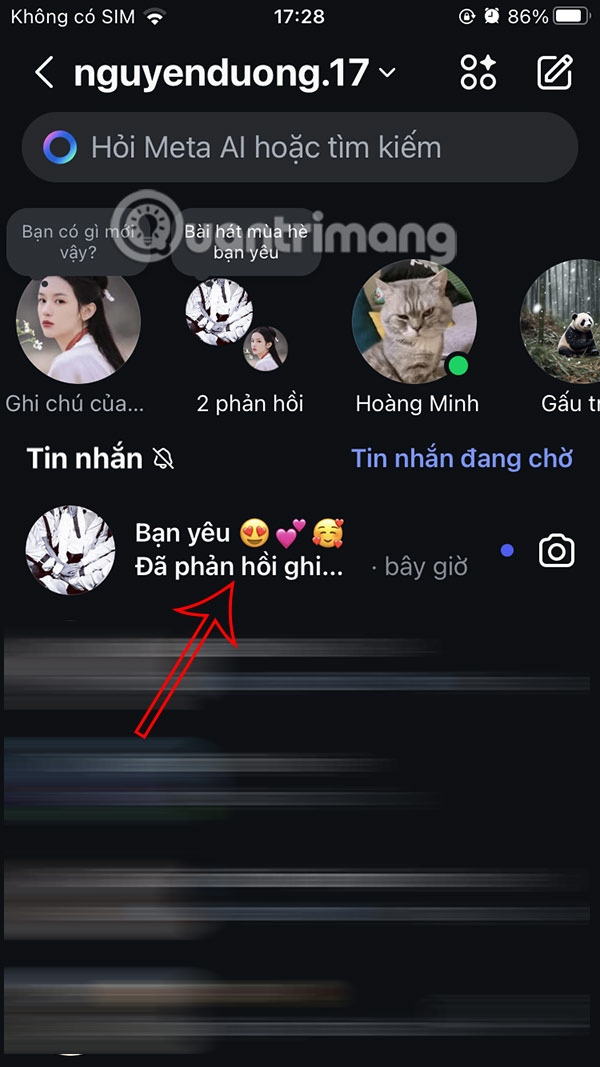 How to create chat in Instagram notes Picture 10