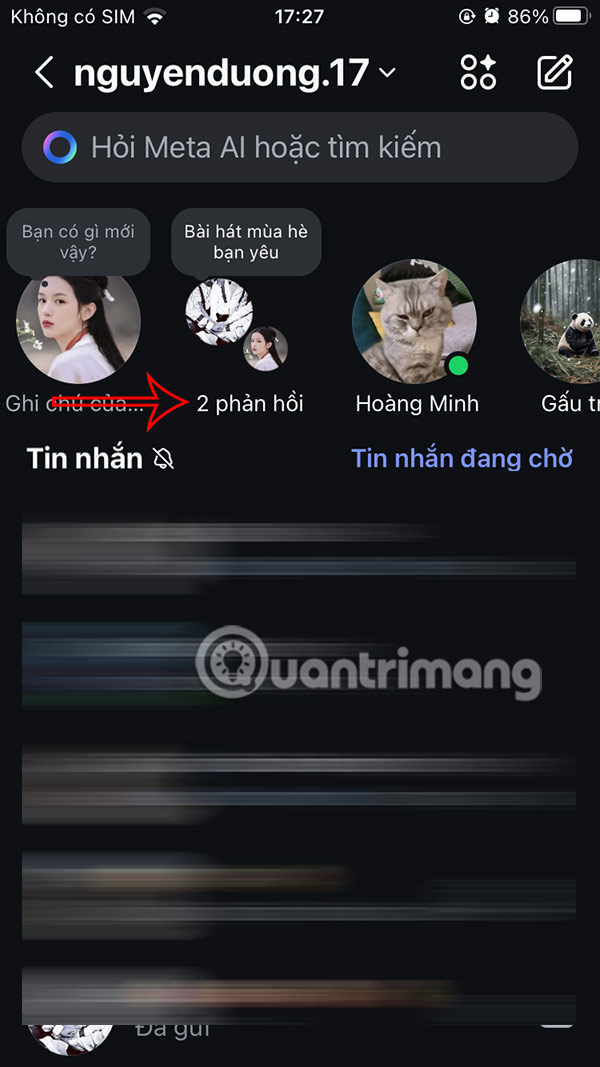 How to create chat in Instagram notes Picture 7
