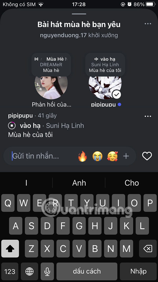 How to create chat in Instagram notes Picture 9