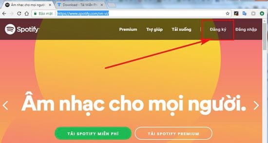 Instructions for creating a free Spotify account quickly Picture 1