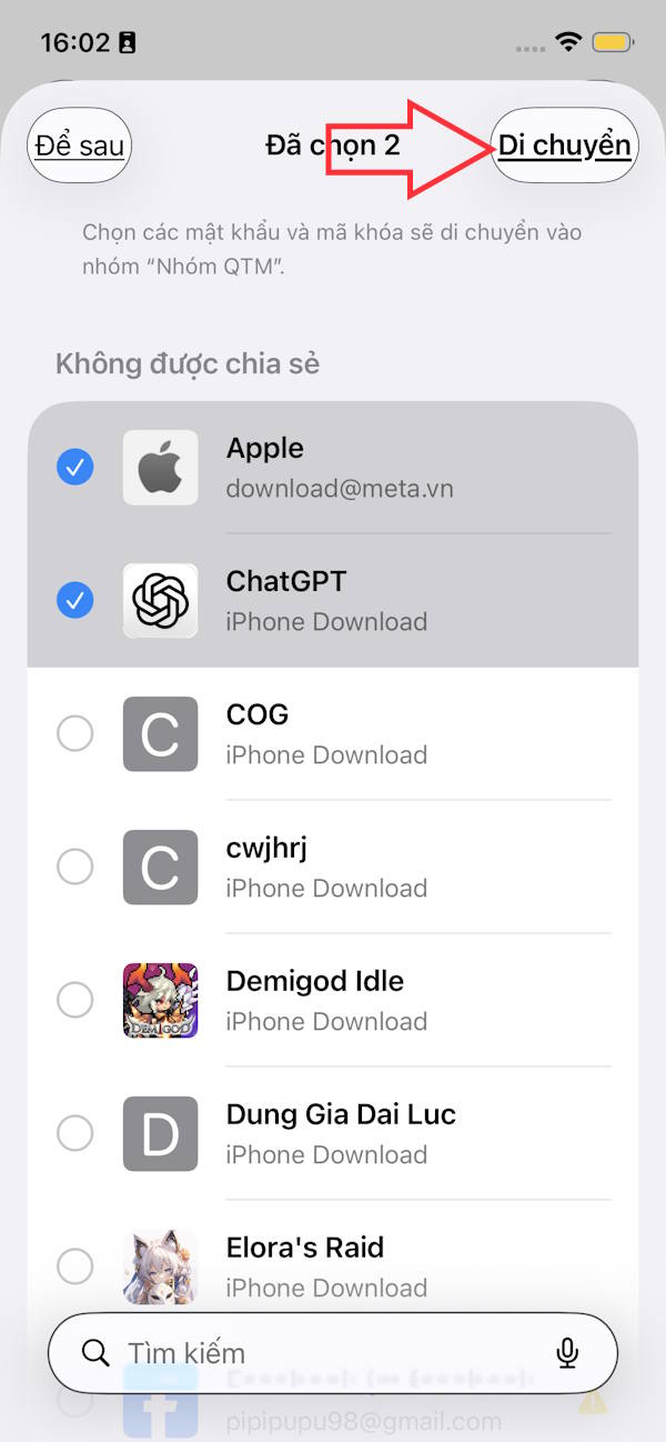 Instructions for creating a password sharing group on iPhone Picture 8