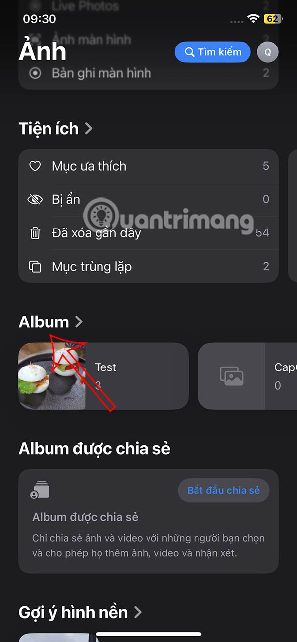 Instructions for creating photo folders on iPhone Picture 1