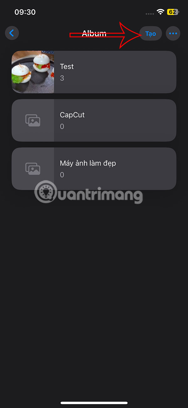 Instructions for creating photo folders on iPhone Picture 2