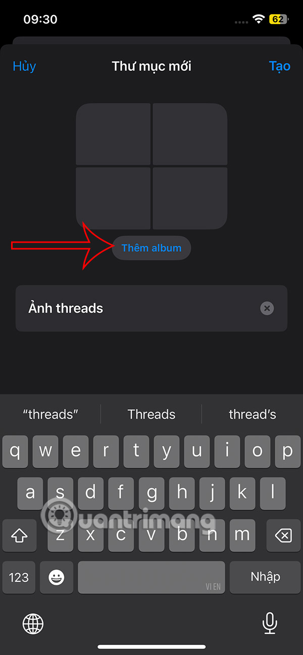 Instructions for creating photo folders on iPhone Picture 5