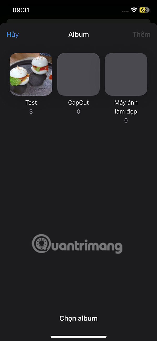 Instructions for creating photo folders on iPhone Picture 6