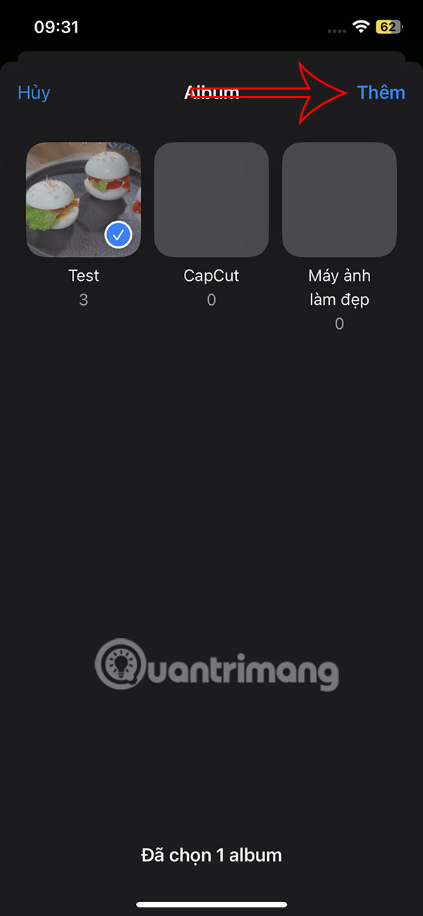 Instructions for creating photo folders on iPhone Picture 7