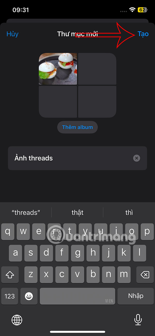 Instructions for creating photo folders on iPhone Picture 8