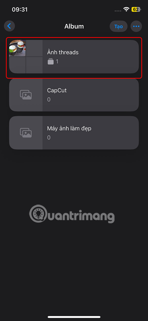 Instructions for creating photo folders on iPhone Picture 9