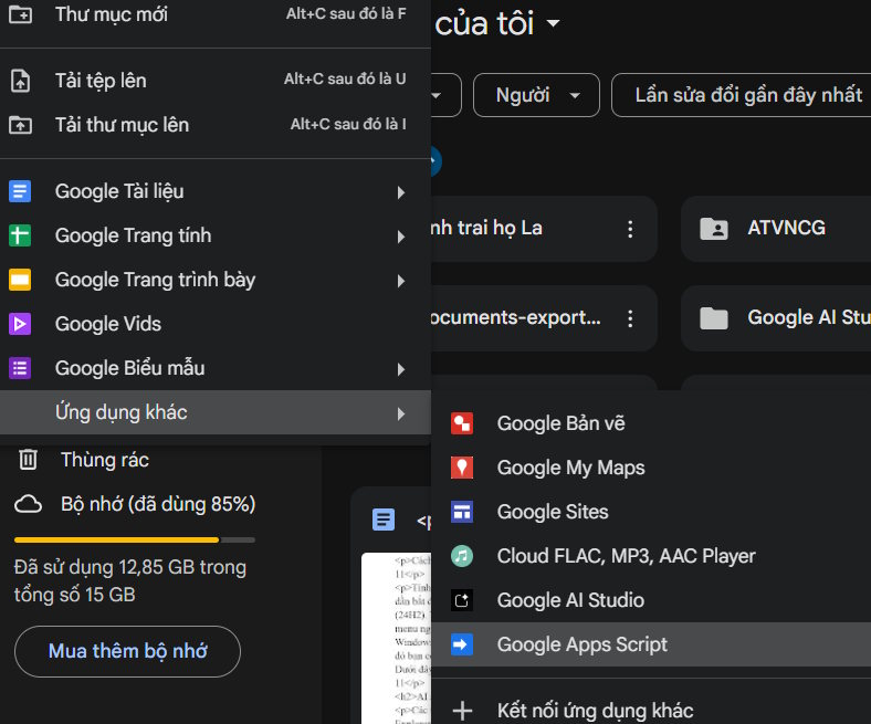 Instructions on creating automated exam scoring sheets using Gemini Picture 2