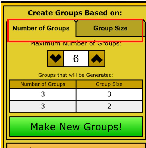 Instructions on creating a tool to randomly select groups of students. Picture 11