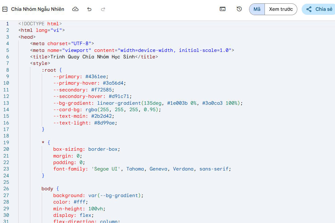 Instructions on creating a tool to randomly select groups of students. Picture 3