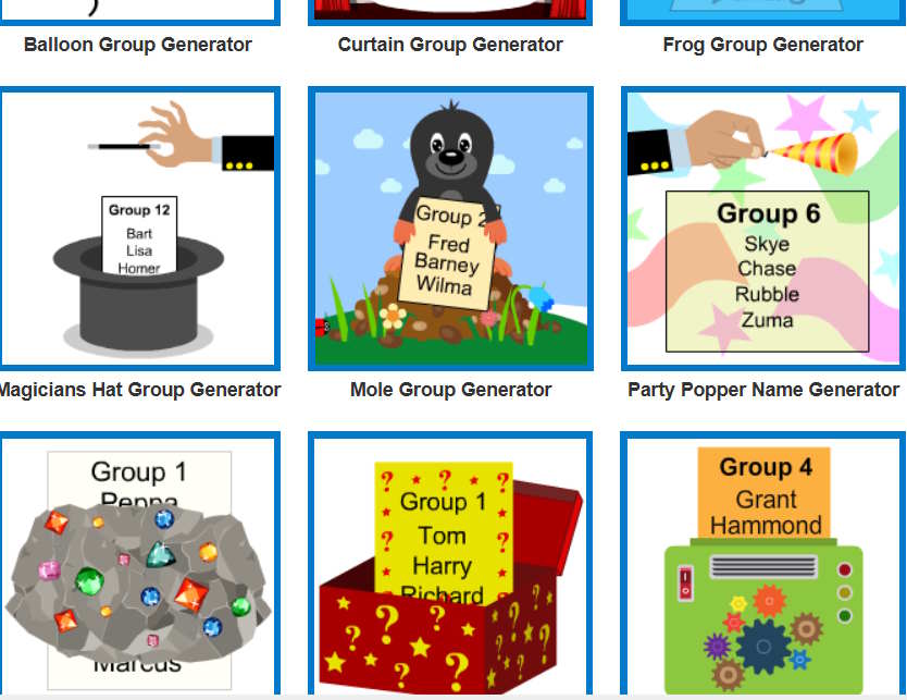 Instructions on creating a tool to randomly select groups of students. Picture 8