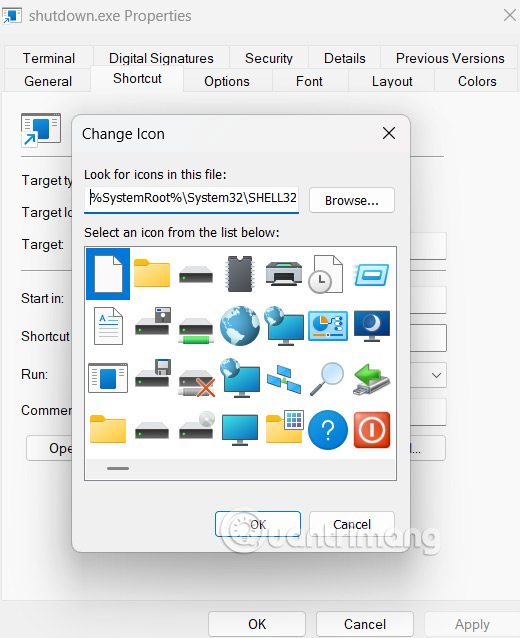 Instructions for creating shortcuts to turn off Windows 11 computers Picture 6