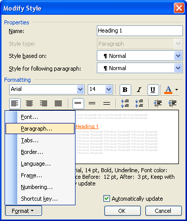 Instructions for creating a table of contents in word 2007 and above and word 2003 fastest Picture 9