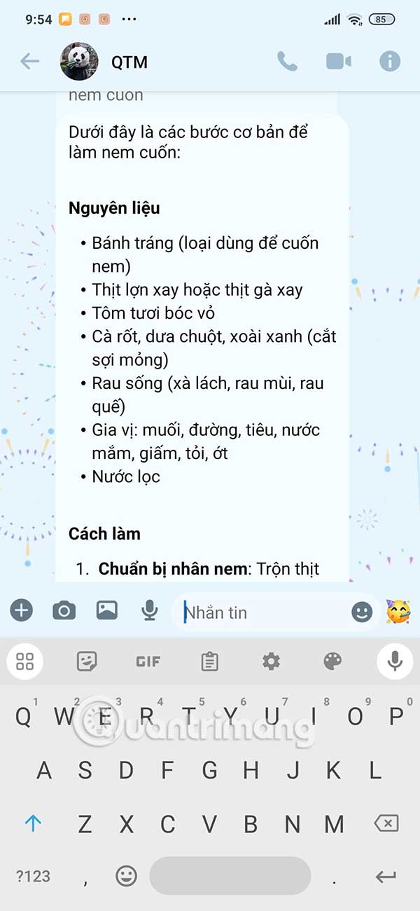 Instructions for creating AI images in Messenger chat Picture 8