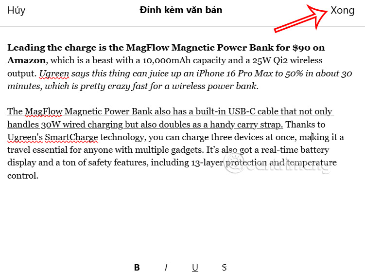 Instructions for creating attachments on Threads Picture 11