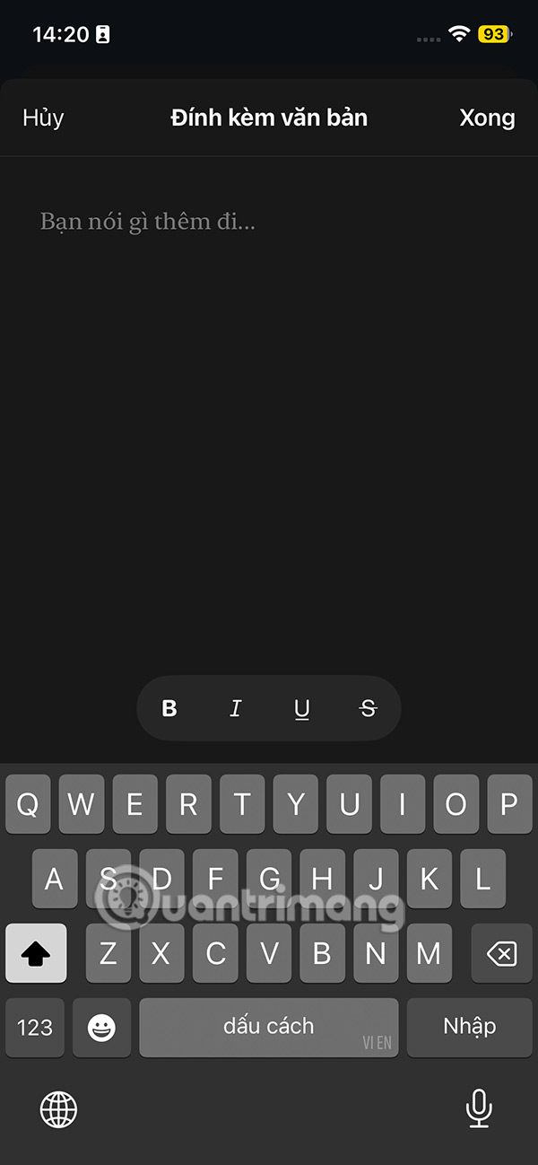 Instructions for creating attachments on Threads Picture 2