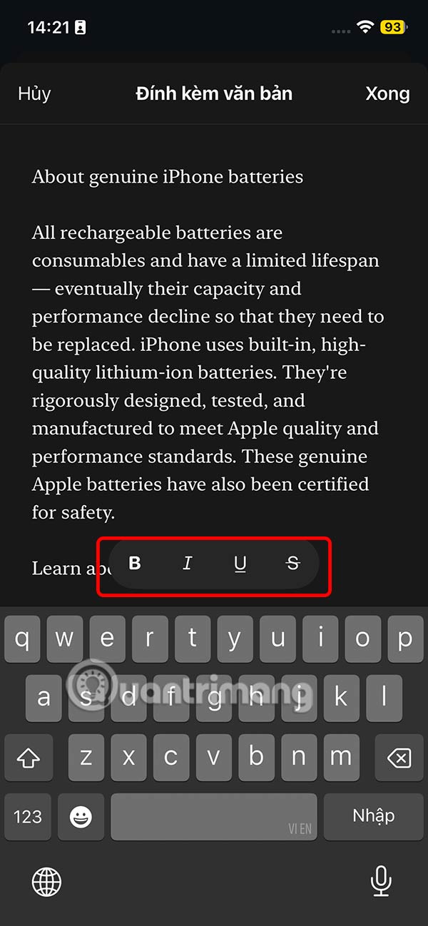 Instructions for creating attachments on Threads Picture 3