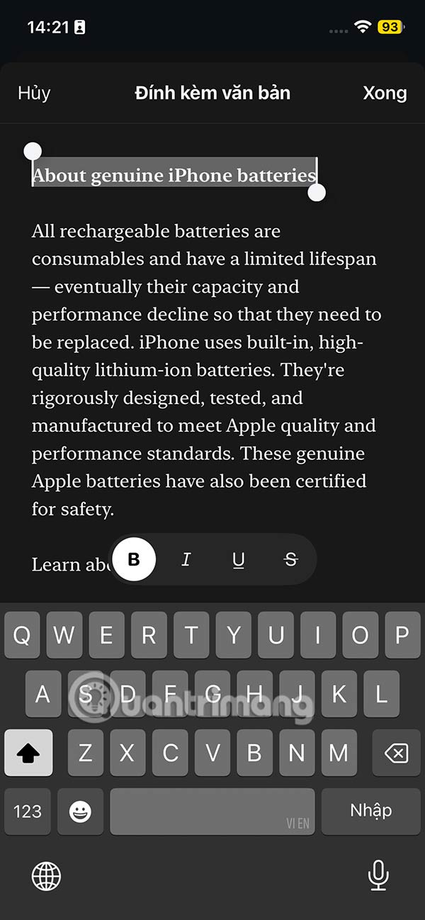 Instructions for creating attachments on Threads Picture 4