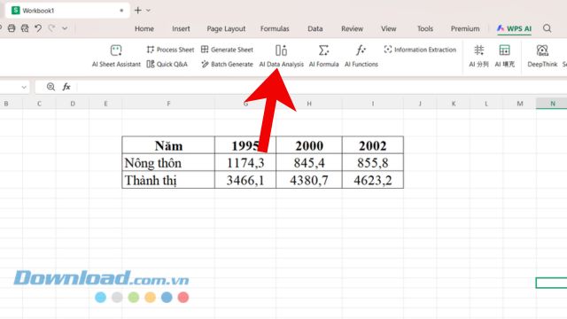 Instructions for creating automatic charts in WPS AI Sheets Picture 2