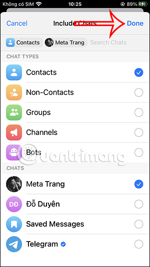 Instructions for creating chat folders on Telegram Picture 7