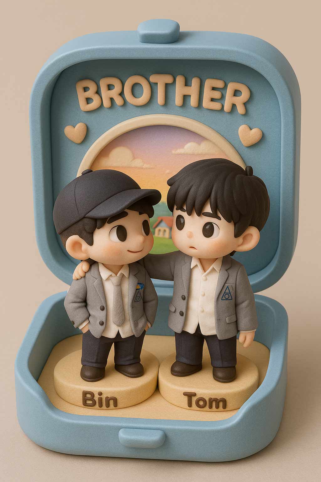 Instructions for creating chibi couple images, creating chibi images in ChatGPT Picture 2