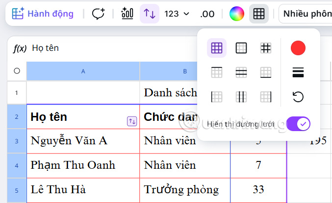 How to create data sheets in Canva Picture 7