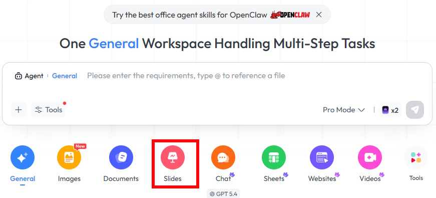 Instructions on creating and editing slides directly in Skywork AI. Picture 2