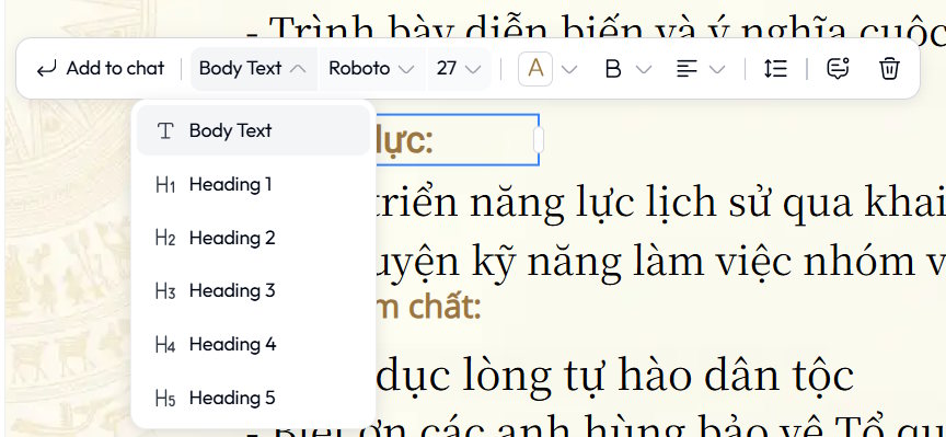 Instructions on creating and editing slides directly in Skywork AI. Picture 8