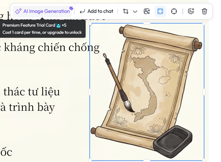 Instructions on creating and editing slides directly in Skywork AI. Picture 9