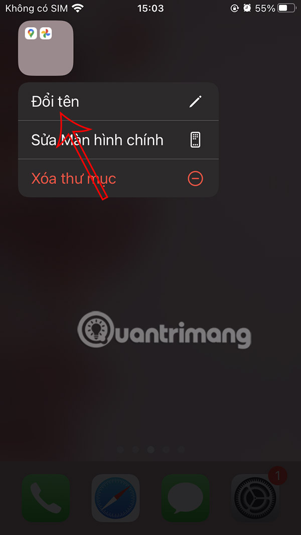 Instructions for creating folders on iPhone Picture 3