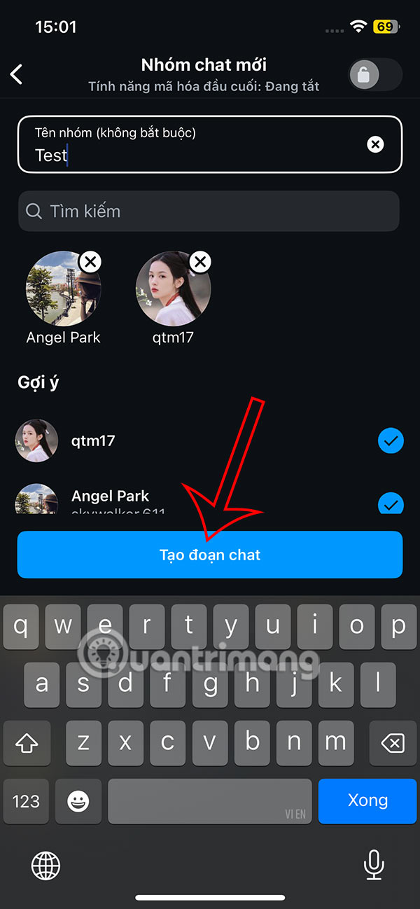 Instructions for creating Instagram group chat - Group chat stickers on Story Picture 5