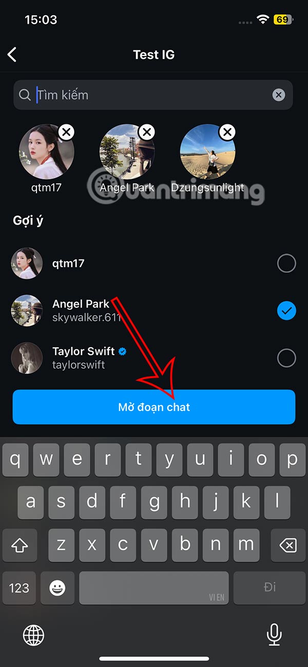 Instructions for creating Instagram group chat - Group chat stickers on Story Picture 9