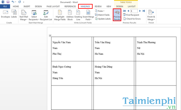 Instructions for creating Labels and mailing labels on Word 2013 quickly Picture 10